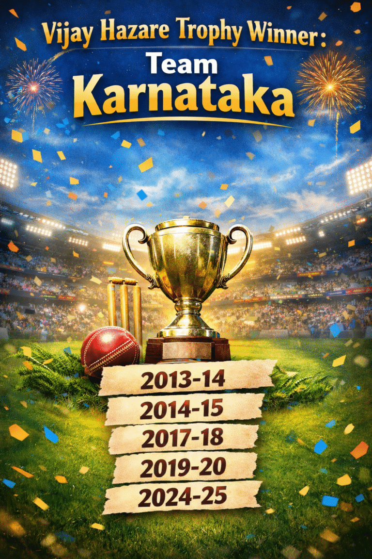 Vijay Hazare Trophy records and match statistics